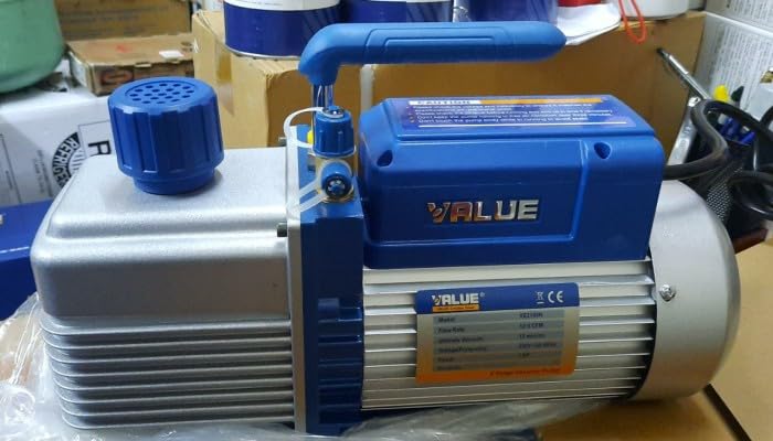 VALUE Vacuum Pump VE-2100N - 2-Stage, 1 HP, High-Performance Vacuum Pump for Various Application