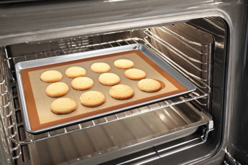 Mrs. Anderson's Baking Half Sheet Pan, 13-Inches X 18-Inches, Heavyweight Commercial Grade 19-Gauge Aluminum #TOP6