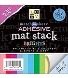 DCWV Adhesive Mat Stack, Match Makers Brights, 48 Sheets, 3-7/8 x 3-7/8 inches