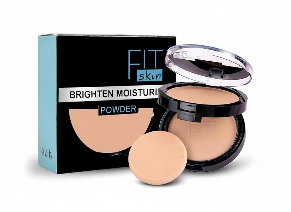 FIT Skin Brighten Moisturize Compact Powder with Sponge Applicator-image-24