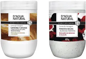 Kit Dagua Natural Cafeína Termoativador e Pimenta Negra Redutor de Medidas 650g