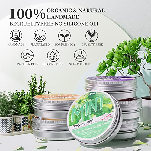 Poztl Shampoo Bars Soap For Hair - 6 Pack Natural Solid Shampoo Soap For Dry Damaged Hair With Plant Essence Oil Helps Stop Hair Loss And Promotes Healthy Hair Growth, Chemical-Free Handmade Hair Soap Travel Size Gift Box Set #TOP3