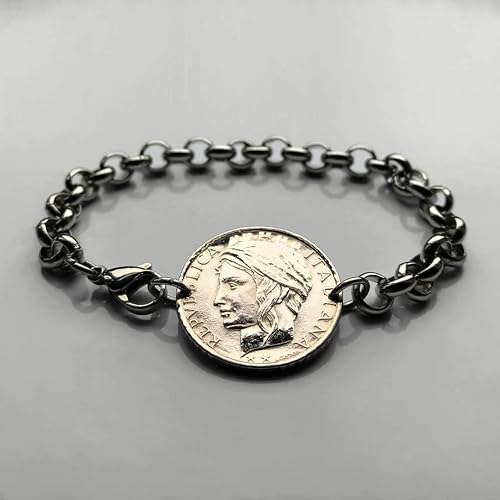 Vista 3 de 1993 Italia 100 Lire moneda rolo link pulsera italiana Turrita Roma Florencia Venecia Milán Napoli Verona Torino Génova Bolonia Siena Ancona Palermo