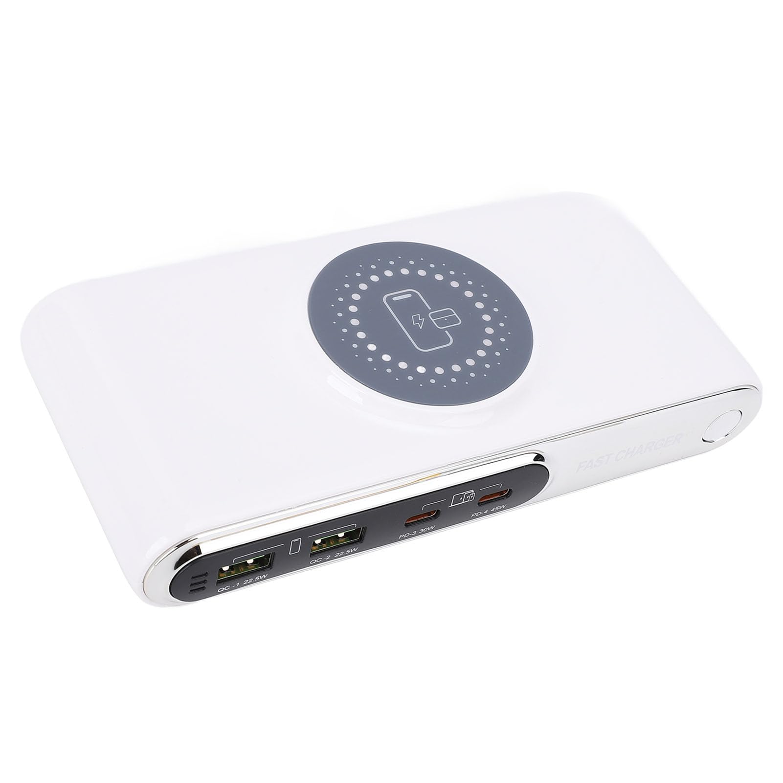Annadue Estación de Carga Rápida de Escritorio, 72W Multi Port USB C Wireless Charger Hub, 45W PD, Protección de Seguridad Inteligente, para la Tableta Portátil y Uso (Enchufe de la UE)