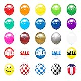 Balloon Bobber - Seamed Reusable Helium Free Replacement Balloons (5-Pack) - Plastic Outdoor Balloons