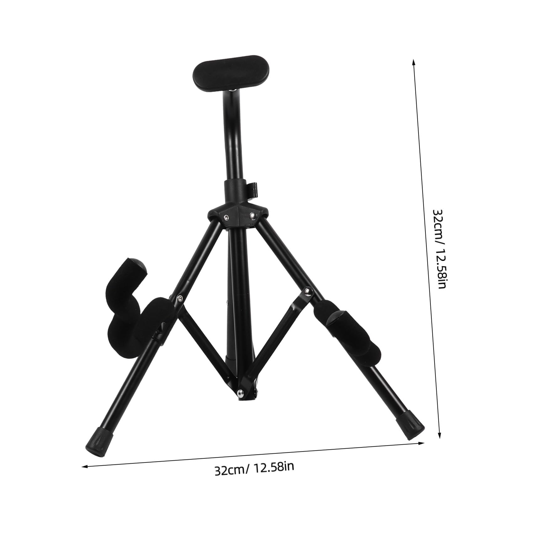 HANABASS 1pezzi Supporto per Chitarra Staffe in Gomma Organizer per Strumenti Musicali Gancio per Appendiabiti per Chitarra Stand Pieghevole Supporto da Pavimento