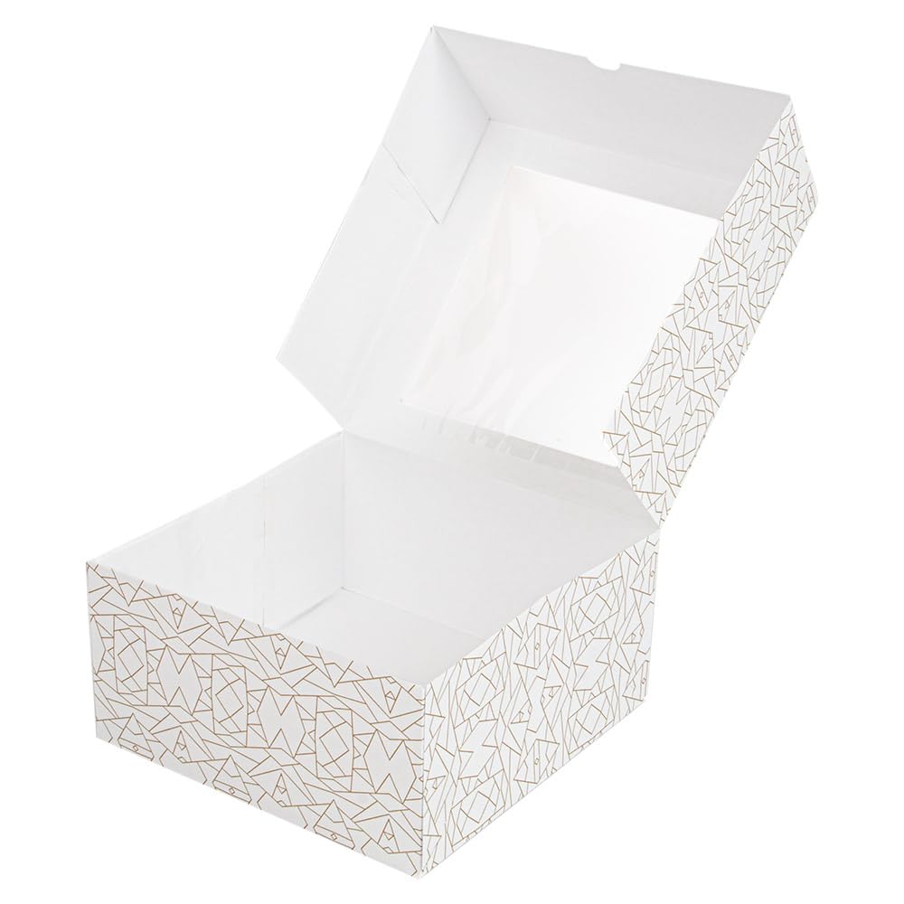 BOÎTES PÂTISSERIES AVEC FENÊTRE THEPACK CLASSIC 250 G/M2 23x23x7,5 CM BOÎTES PÂTISSERIES AVEC FENÊTRE THEPACK CLASSIC 250 G/M2 23x23x7,5 CM