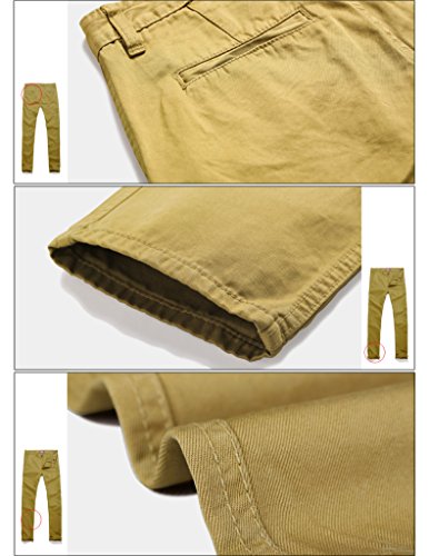 Image of Match Mens Regular-Fit Casual Flat Front Chino Pants