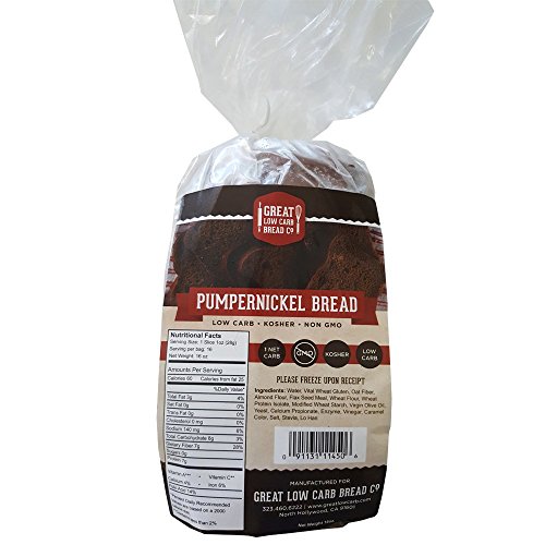 Original Low Carb Bread By Glcb, 1 Sandwich Loaf (Pumpernickel Bread) #TOP27