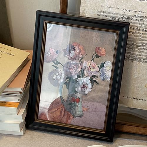 家族写真ディスプレイフレーム、 写真用両面アクリルフレーム 切り絵ポスター マルチカラー 複数サイズ(Black,A3)