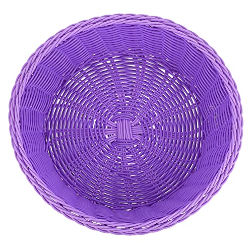 BESPORTBLE Bamboo Fruit Basket Woven Storage Basket Food Holder Imitation Rattan Fruit Storage Bin Home Decor