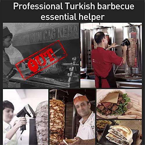 Cuchillo eléctrico para kebab con hoja giratoria 2800RPM miniatura 3
