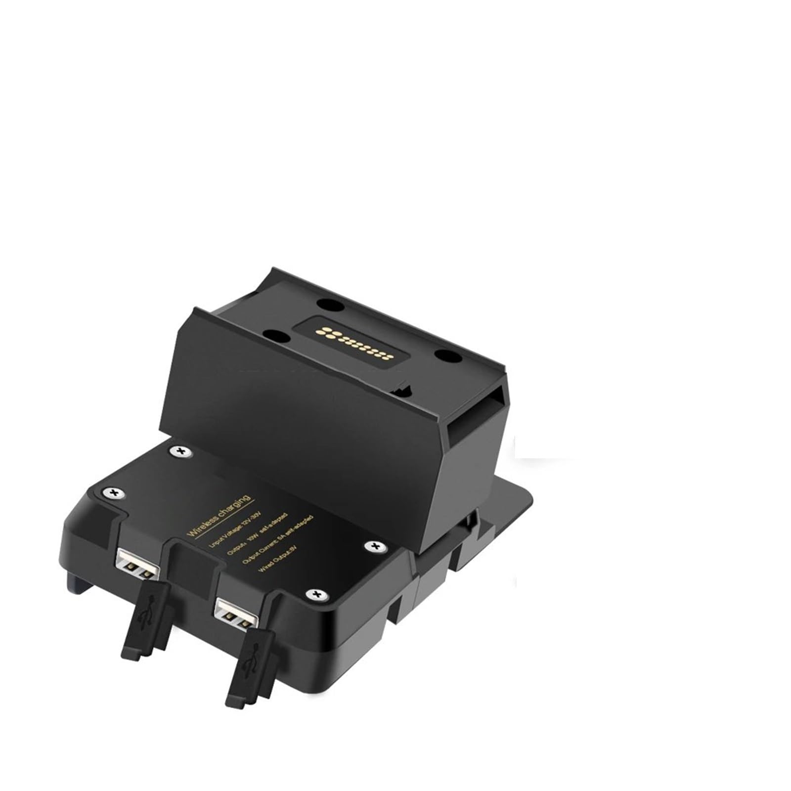 Support Téléphone Moto pour BMW R1200RT R1250RT R 1200 1250 RT 2014 – 2020 Support Navigation GPS Téléphone Portable USB Charge sans Fil Moto Support Guidonavec avec(Wireless and USB)