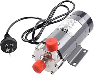 Magnetic Drive Pump 110V/220V Home Brewing Stainless Steel Magnetic Drive Pump MP-15RM Homemade Beer Brewing Booster Anti-corrosion High Temperature Resistant Water Pump (Color : EU220V, Size : Pump