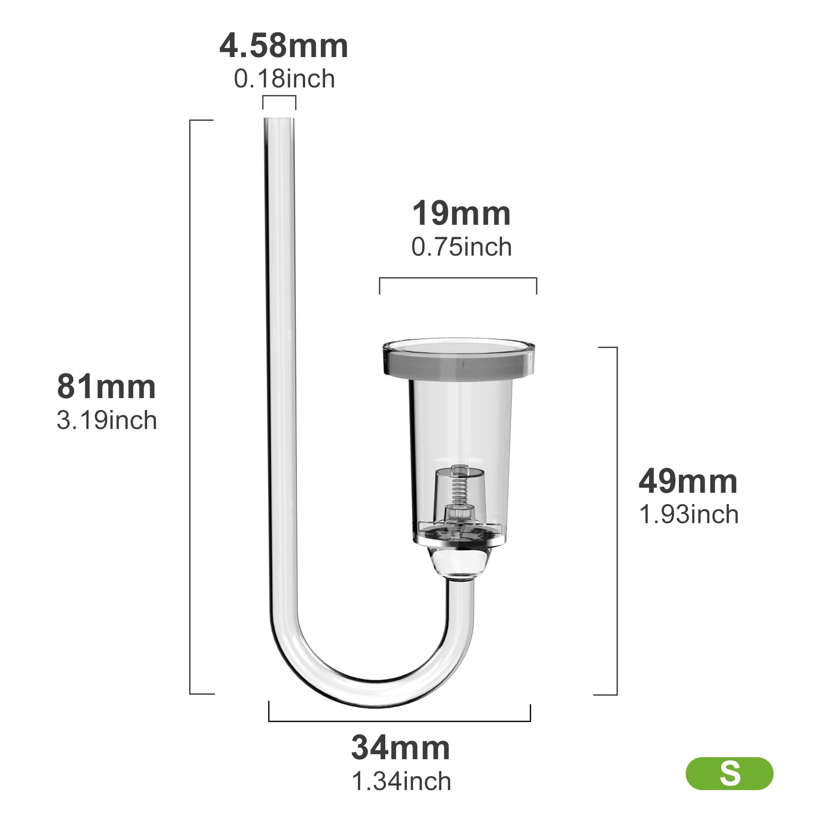 FZONE CO2 Diffuser - Fine Bubbles & Check Valve -5 FZONE CO2 Diffuser - Fine Bubbles & Check Valve -5
