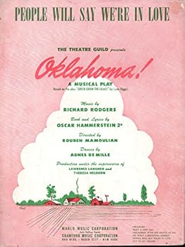 People Will Say We're In Love Vintage 1943 Sheet Music from the musical Oklahoma