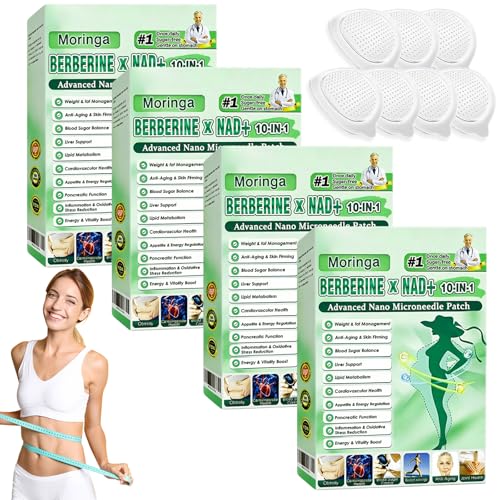 28 Piezas Parches Moringa Berberina para Adelgazar 10 en 1 Berberine Patche