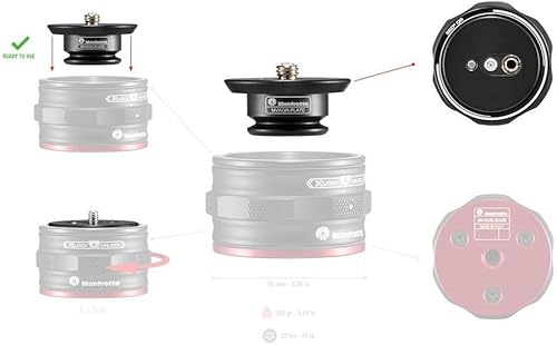 Miniatura 2 de Manfrotto Move Quick Release Plate System, Accesorios para trípode, estabilizador de cámara, controles de movimiento, equipos de fotografía y