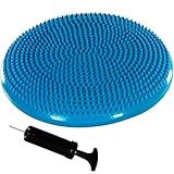 Movit® Ballsitzkissen Dynamic Seat inkl. Pumpe, Durchmesser 38cm, blau, schadstoffgeprüft, Luftkissen Noppenkissen Balance Kissen
