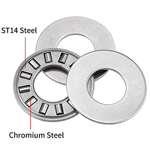 Meetoot 6 Sets Thrust Needle Roller Bearings Nta613+2Tra Thrust Needle Roller Bearing With Two Washers 3/4 #TOP4