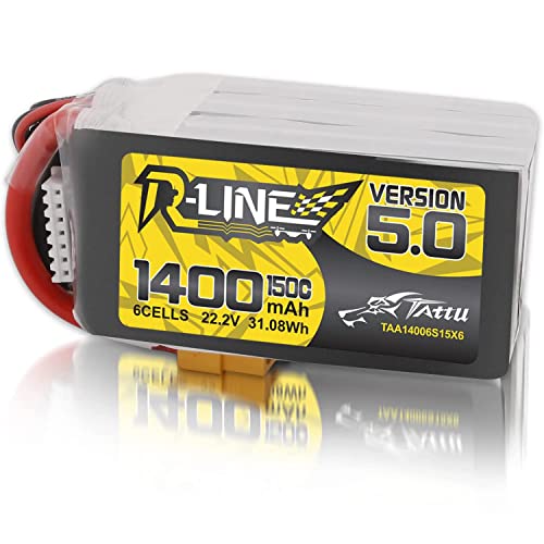 TATTU R-Line V5.0 6S 1400mAh 150C – Best for Racing