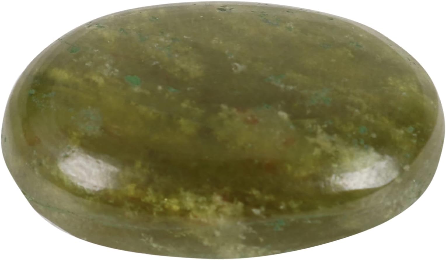 REAL-GEMS18 Ct. Natural Green Agate Excellent Oval Cabochon Loose Gemstone For Cabbing AXC-493