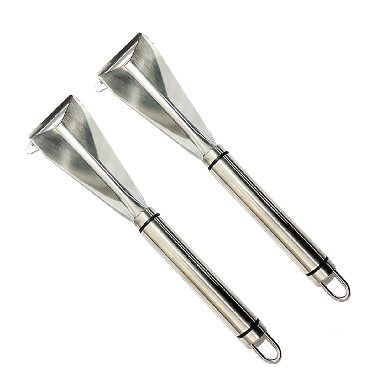 Cabilock 2 Juegos Recortadora De Pelo Triangular De Manzana Cortador De Frutas Canasta De Frutas Para La Cocina Vaso Picador De Frutas Tabla De Quesos Silver Acero Inoxidable 2 Piezas * 2