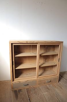 Amazon.co.jp: 古い 引き出し2杯付き薄型食器棚 古道具 アンティーク Amazon.co.jp: 古い 引き出し2杯付き薄型食器棚 古道具 アンティーク