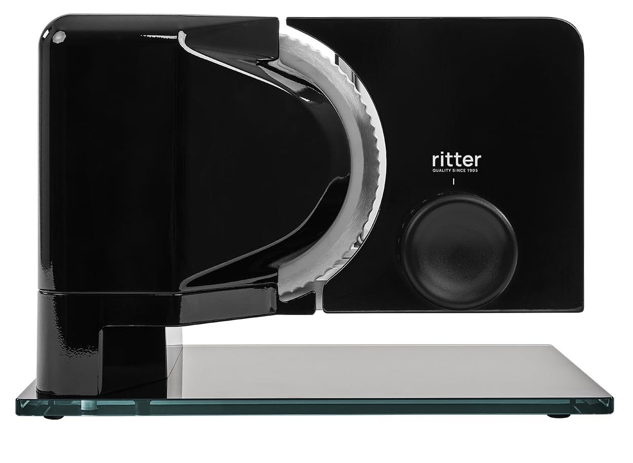ritter affettatrice universale sono 2, affettatrice universale elettrica con motore ECO, made in Germany, nero