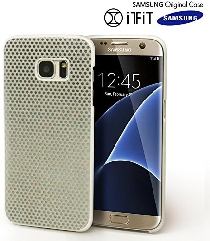 Galaxy S7 Edge Case, Original Samsung [LightBack] Slim [Safe Reflect] [Shock Absorbing] Dual Layer Cover [Night Time Reflection] Soft Flex [Anti Slip] Case for Samsung Galaxy S7 Edge - Silver