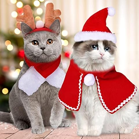 Disfraz de Navidad para Mascotas de 4 Piezas Cover