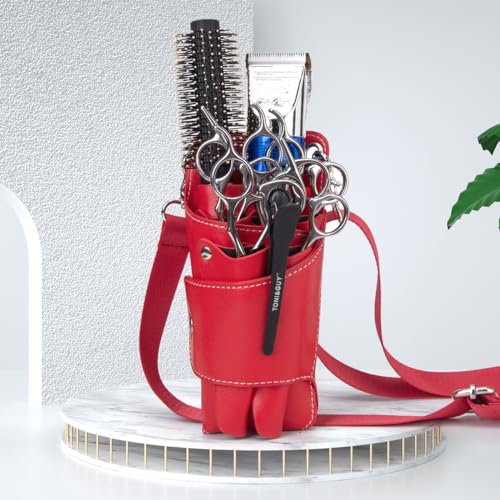 Niaoszhex Marsupio Per Parrucchiere, Marsupio Per Strumenti Per Parrucchieri, Marsupio Per Forbici, Per Taglio Di Capelli Con Tracolla Regolabile Per 
