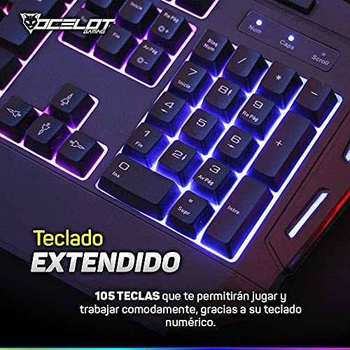 Teclados De Computadora, Personal Computer tipos teclados computadora Marca OCELOT GAMING BY QUARONI (3)