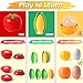iPlay, iLearn Kids Kitchen Toy Accessories, Toddler Cooking Playset, Pretend Pots Pans Set, Girls Cookware Appliance, Child Cutting Food Utensils, Valentine's Easter Gift for 3 4 5 Years Old Boys-Gray