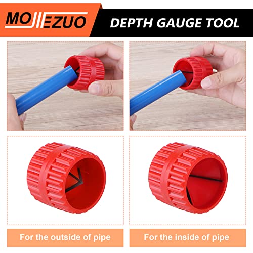 Tubing Cutter 1/8" To 1-3/8" For Pipe Copper Pvc With Extra Blade And Reamer, Depth Gauge And Pipe Deburring Tool Kit, 1/8'' To 1-5/8'' Inner Outer Reamer Pipe Tubing Chamfer Tool For Pvc Ppr Aluminum #TOP6