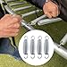 SquEqu 6 Pack Trampoline Springs Replacement 5.5 Inch Heavy Duty Stainless Steel Fitness Rebounder Extension Spring for Outdoor Trampolines Recreational Indoor Exercise Trampoline Mini Trampoline