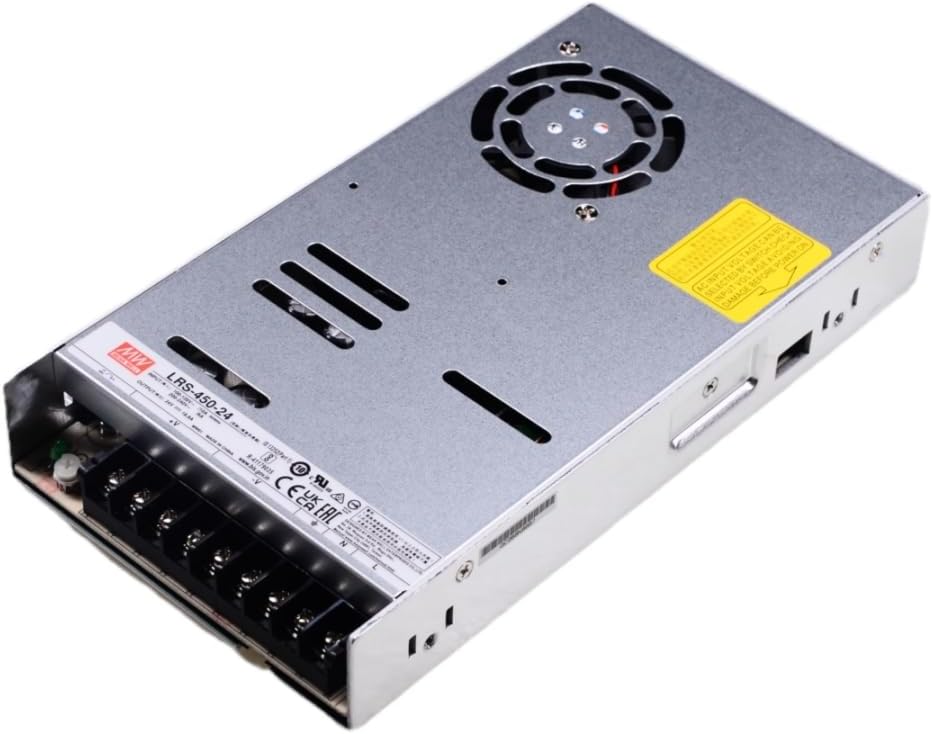MEAN WELL LRS 450W Switching Power Supply， AC/DC Single Output LRS-450-5 5V 75A Power Supply Driver Transformer for 3D Printer, Computer Project, LED Strip Light, CCTV, etc