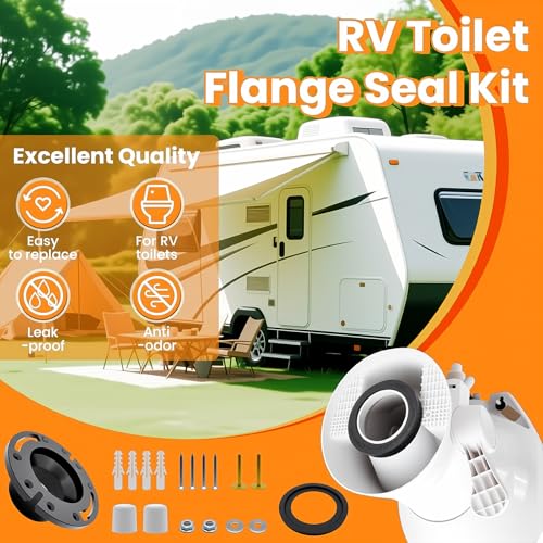 Image of 385345892 Waste Ball Seal Kit For RV 320 300 R34120 Toilet Seal Replaces | 34120 Waste Ball Seal 385311658 RV Toilet Seal 3Inch Socket Floor Flange For RV Toilet Seal Replaces