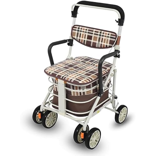 YLKIOGR ���� ���������� ���� 6 �֘B�S�����s�⏕�� ����җp�⏕���s�⏕�� �������s�⏕�� �y�ʃV���o�[�J�[ �u���[�L���b�N�t�� ��e�� �܂肽���ݎ����s�⏕�� �V���b�s���O�J�[�g ����҉�� �ɓK�� (50*51*91CM,�u���E��)