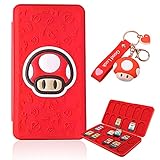 【Gran capacidad】Este estuche para tarjetas de juego para Nintendo Switch adopta un diseño superpuesto verticalmente. Una ranura puede almacenar una tarjeta de juego y una tarjeta TF al mismo tiempo. Ya no tienes que preocuparte de que tus amados juegos se queden sin espacio