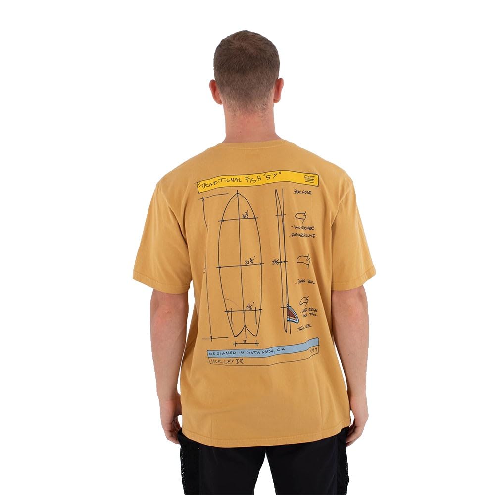 Hurley Herren T-Shirt Short Sleeve Men - Kraft Sketch T-Shirt