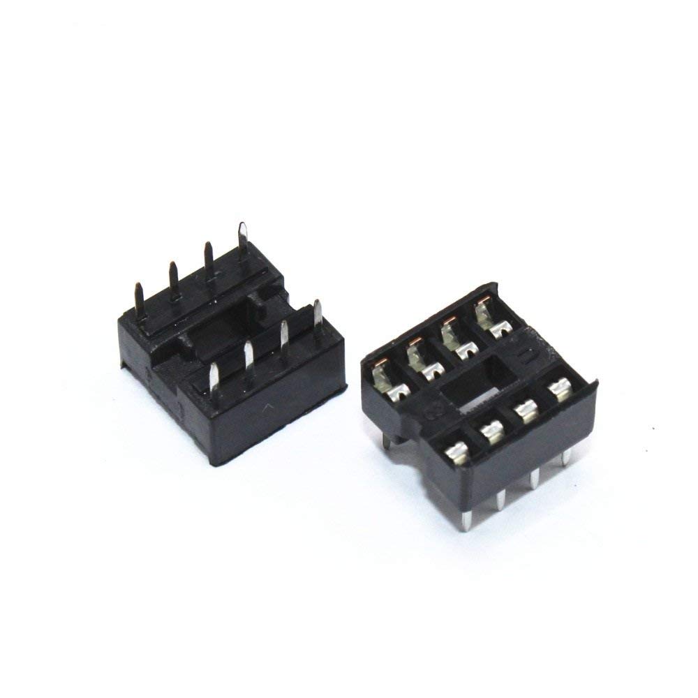 8 Pin DIP IC Base-Socket-Base-Connector for Microcontrollers and IC's/IC base-base IC (10 Pieces)