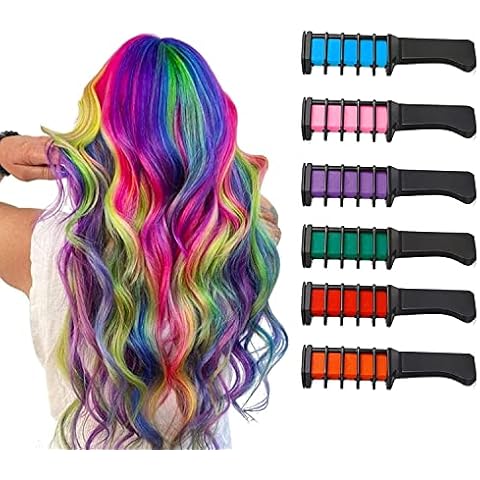 Peine de tiza NOMOY para teñir el cabello con 6 colores Cover