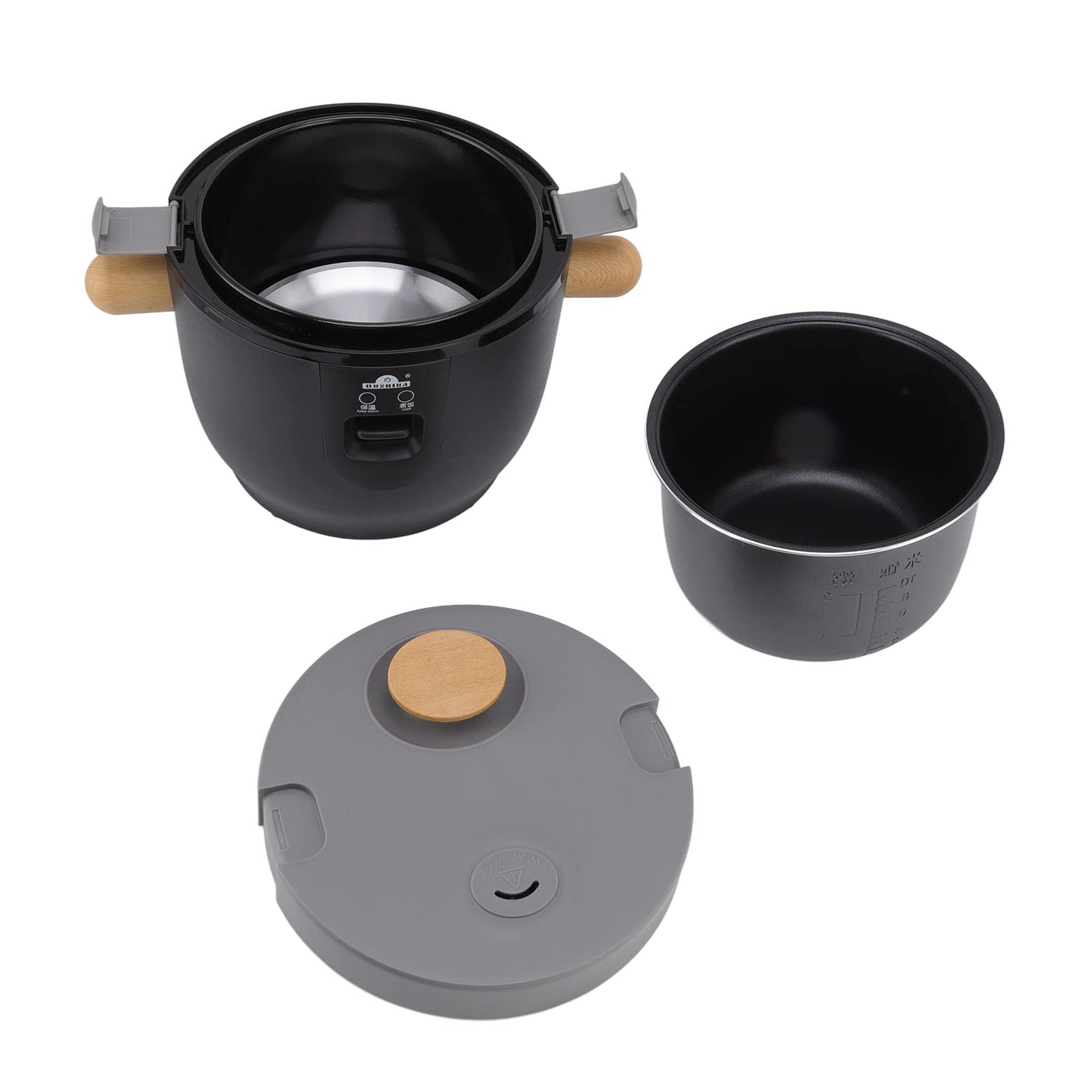 Ubersweet® Mini Rice Cooker, Small Rice Cooker Uniform Heating Portable for Vehicle for Travel-image-4