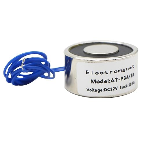 Miniatura 10 de 220LB220.5 lbs 1000N Sucker Imán eléctrico redondo Succión Holding Solenoide Elevación Cilindro Electroimán 3.150 x 1.496 in DC12V