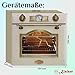 Kaiser Empire EH 6355 Elfenbein Exklusiver Nostalgie Backofen 60 cm • Selbstreinigender Elektrobackofen 67L • Einbau-Backofen mit Drehspieß, Heißluft, Grill • Retro Design mit modernster Technologie
