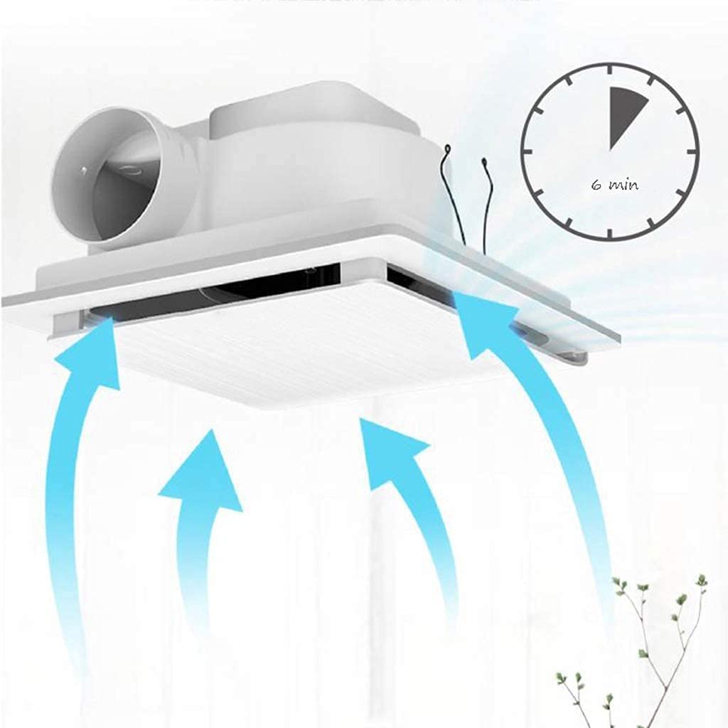 Extractor de baño, Extractor de Cocina con conducto, Tipo Techo con válvula de retención, recirculación antiaire de 8 Pulgadas