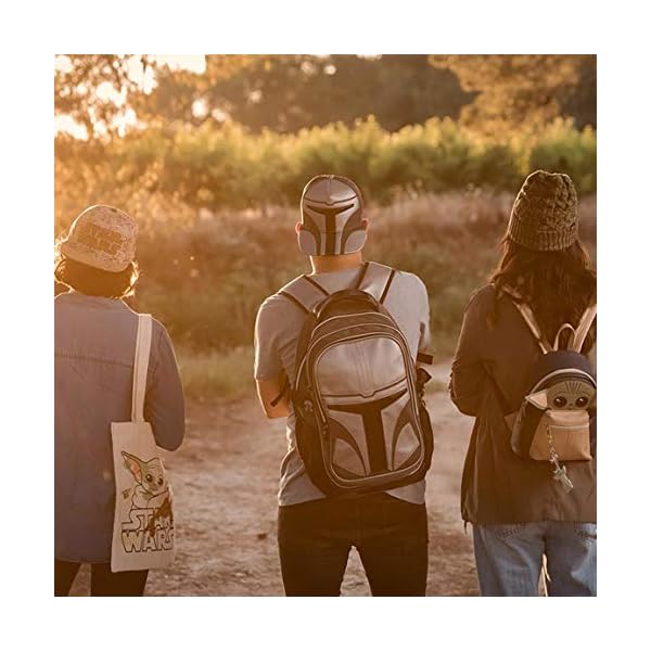 Cerdá - Baby Yoda 3D-Rucksack, offizielles Star Wars-Lizenzprodukt, Kunstleder, mehrfarbig, groß – Bild 10