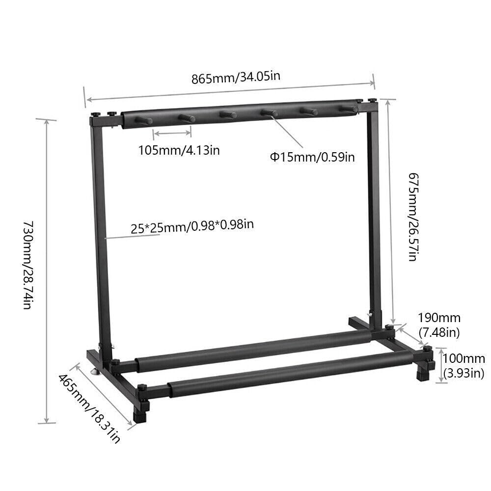 Support de guitare multifonction à 5 positions, universel, portable, multi-places, pour acoustique, guitare électrique, basse acoustique, cadeau