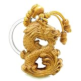Amulet Brave and Magical Dragon Good Luck Charm Protection Powers Feng Shui Keychain Blessing